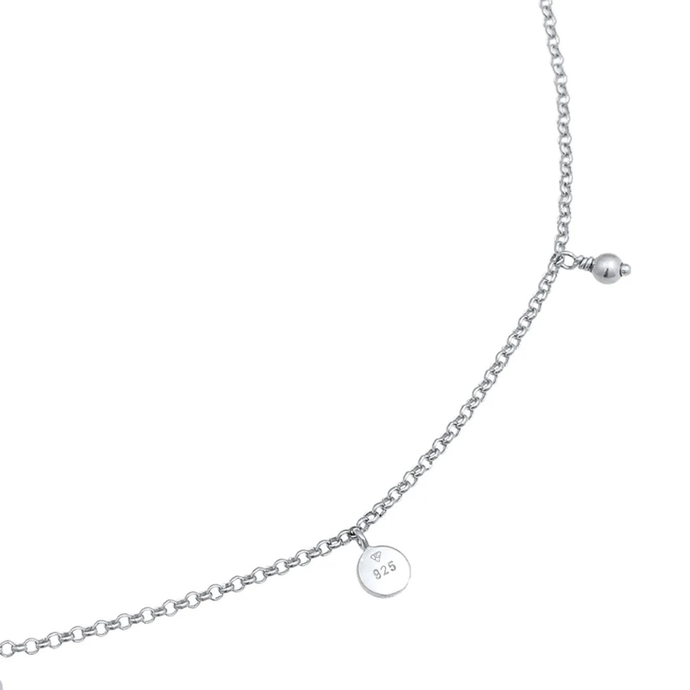 Elli "Choker Plättchen< Halsketten|Vergoldet