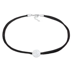 Elli "Choker Plättchen< Halsketten|Silber