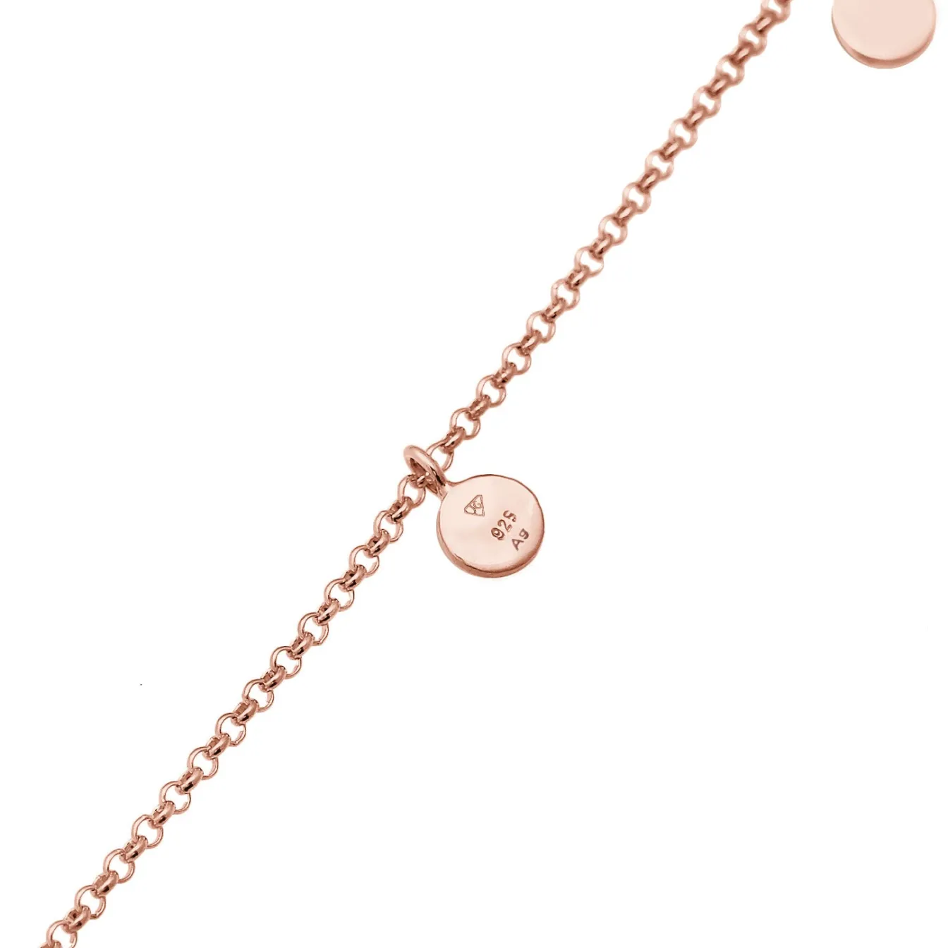 Elli "Choker Plättchen< Roségold|Halsketten