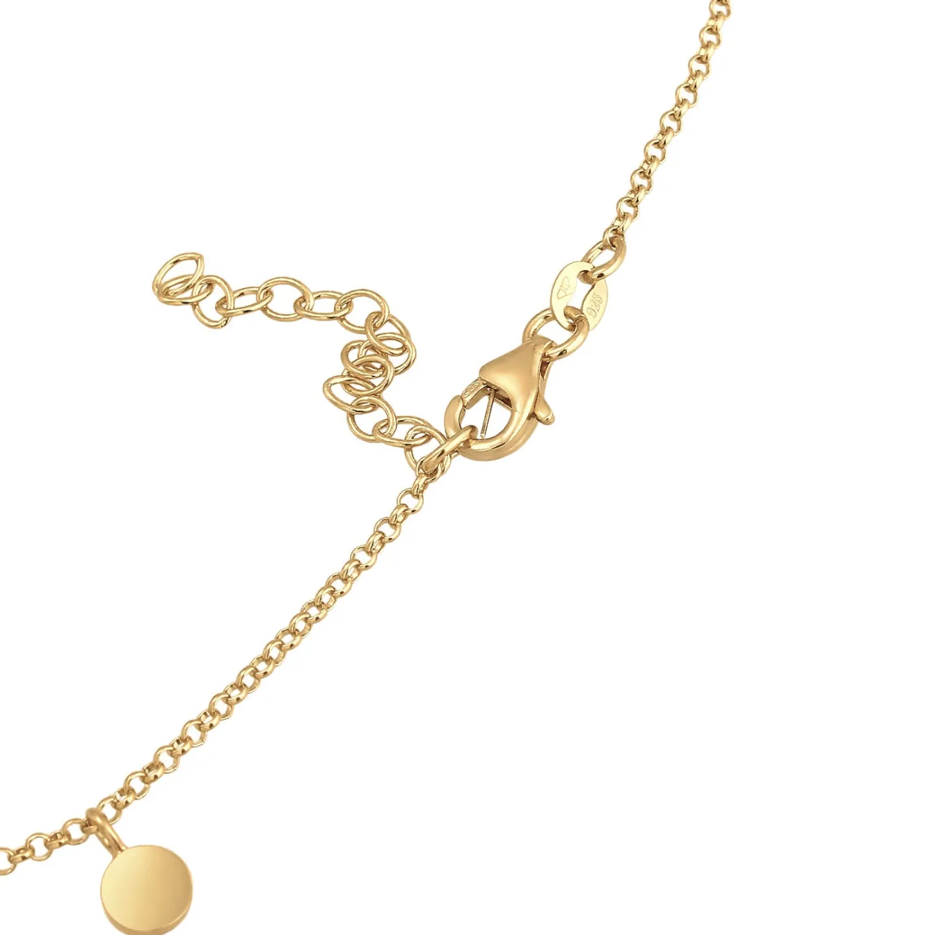 Elli "Choker Plättchen< Roségold|Halsketten