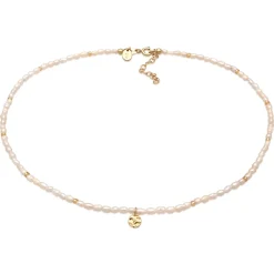 Elli "Choker Plättchen| Süßwasserperlen< Perlen|Halsketten