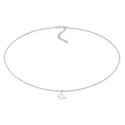 Elli "Choker Schmetterling< Halsketten|Silber
