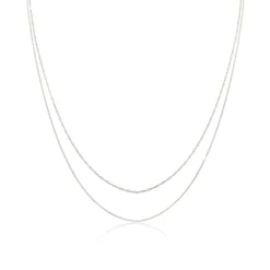 Elli "Choker Set Glieder- & Venezianerkette< Silber|Halsketten
