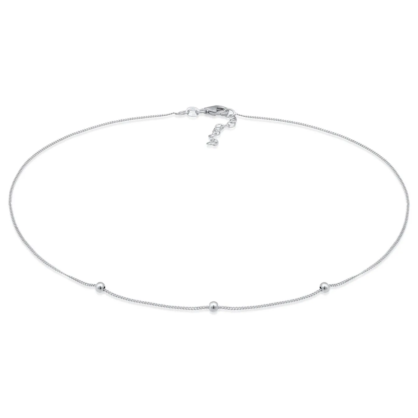 Elli "Choker Silberkugeln< Halsketten|Vergoldet