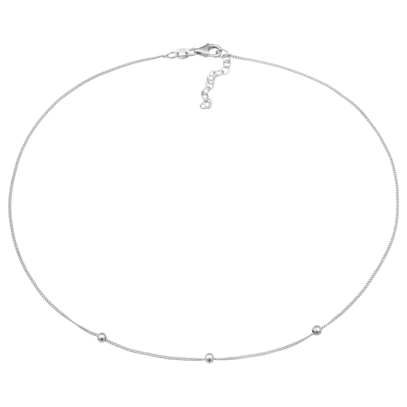 Elli "Choker Silberkugeln< Halsketten|Vergoldet