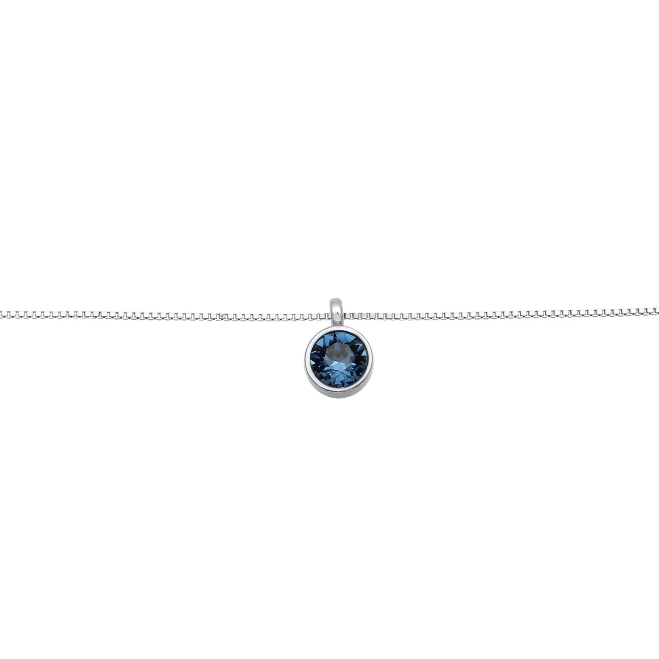 Elli "Choker Solitär | Kristall (Weiß)< Silber|Halsketten