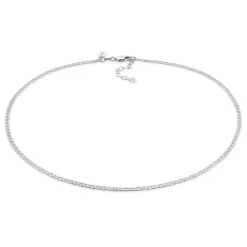 Elli "Choker Stäbchen-Panzerkette< Halsketten|Vergoldet