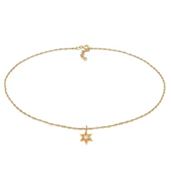 Elli "Choker Stern | Opal (Weiß)< Halsketten|Silber