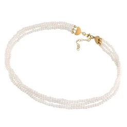 Elli "Choker Trend 3-lagig | Synth. Perlen< Hochzeit|Perlen