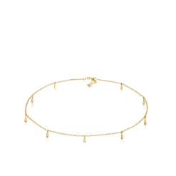 Elli "Choker Tropfen< Halsketten|Silber