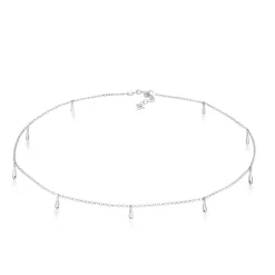 Elli "Choker Tropfen< Halsketten|Silber