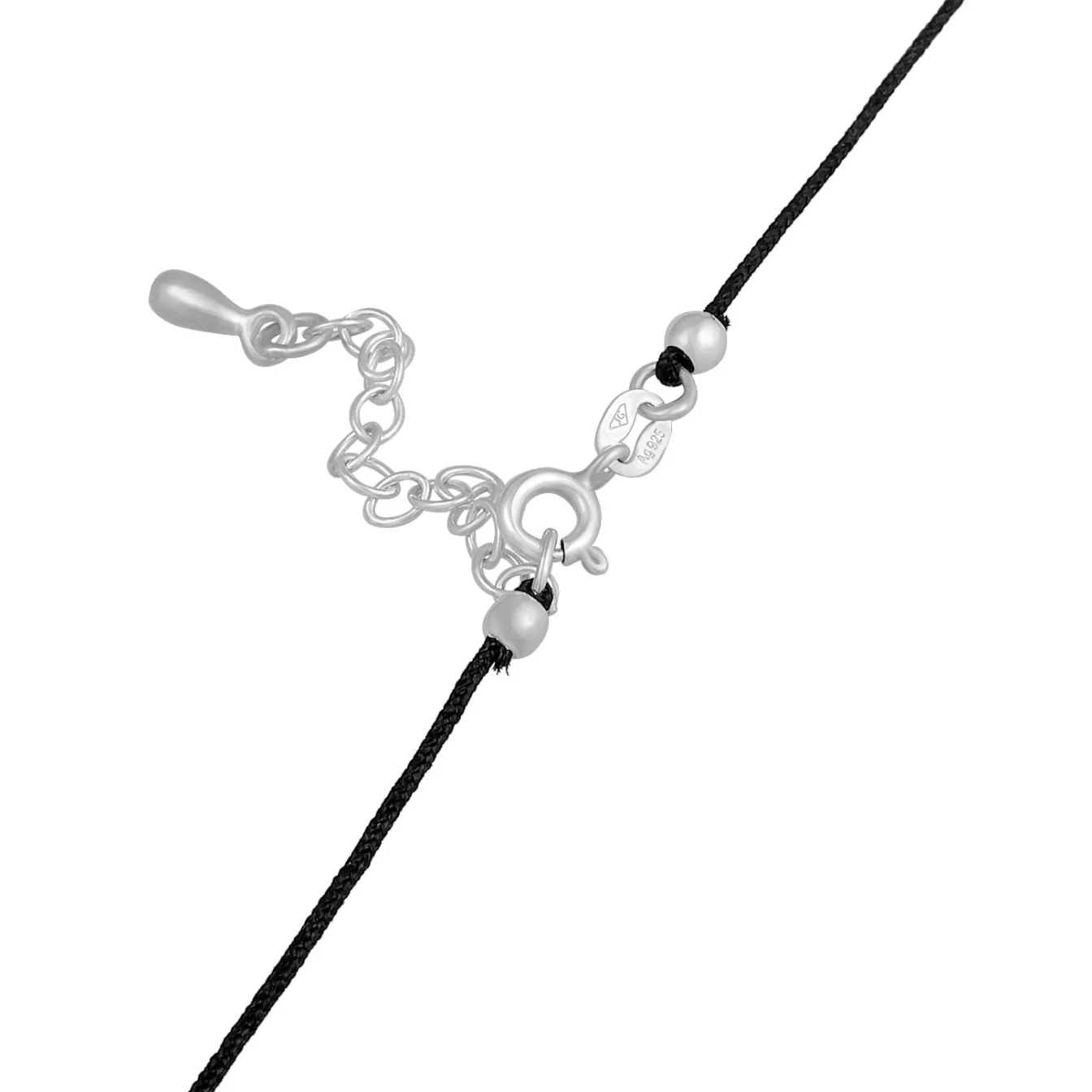 Elli "Choker Tropfen | Kristall (Schwarz), Nylon< Halsketten|Vergoldet