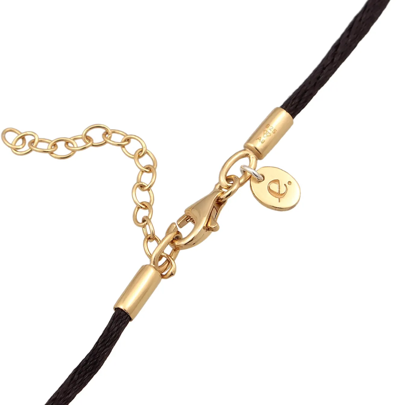 Elli "Choker Tropfen | Satin, Quarz< Halsketten