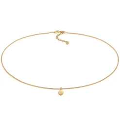 Elli "Choker-Halskette Plättchen< Halsketten|Silber