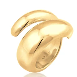 Elli "Chunky Wickelring< Vergoldet|Ringe