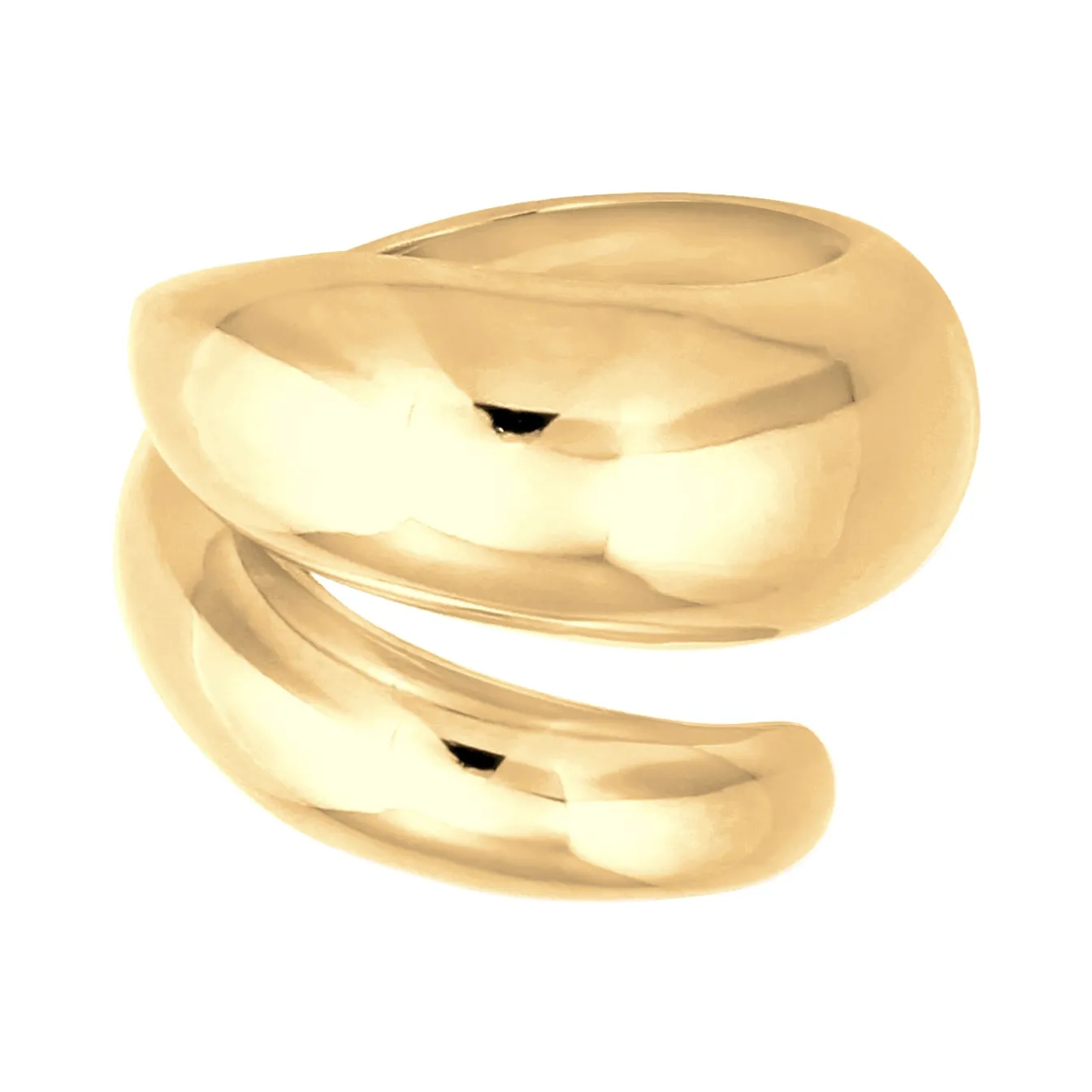 Elli "Chunky Wickelring< Vergoldet|Ringe
