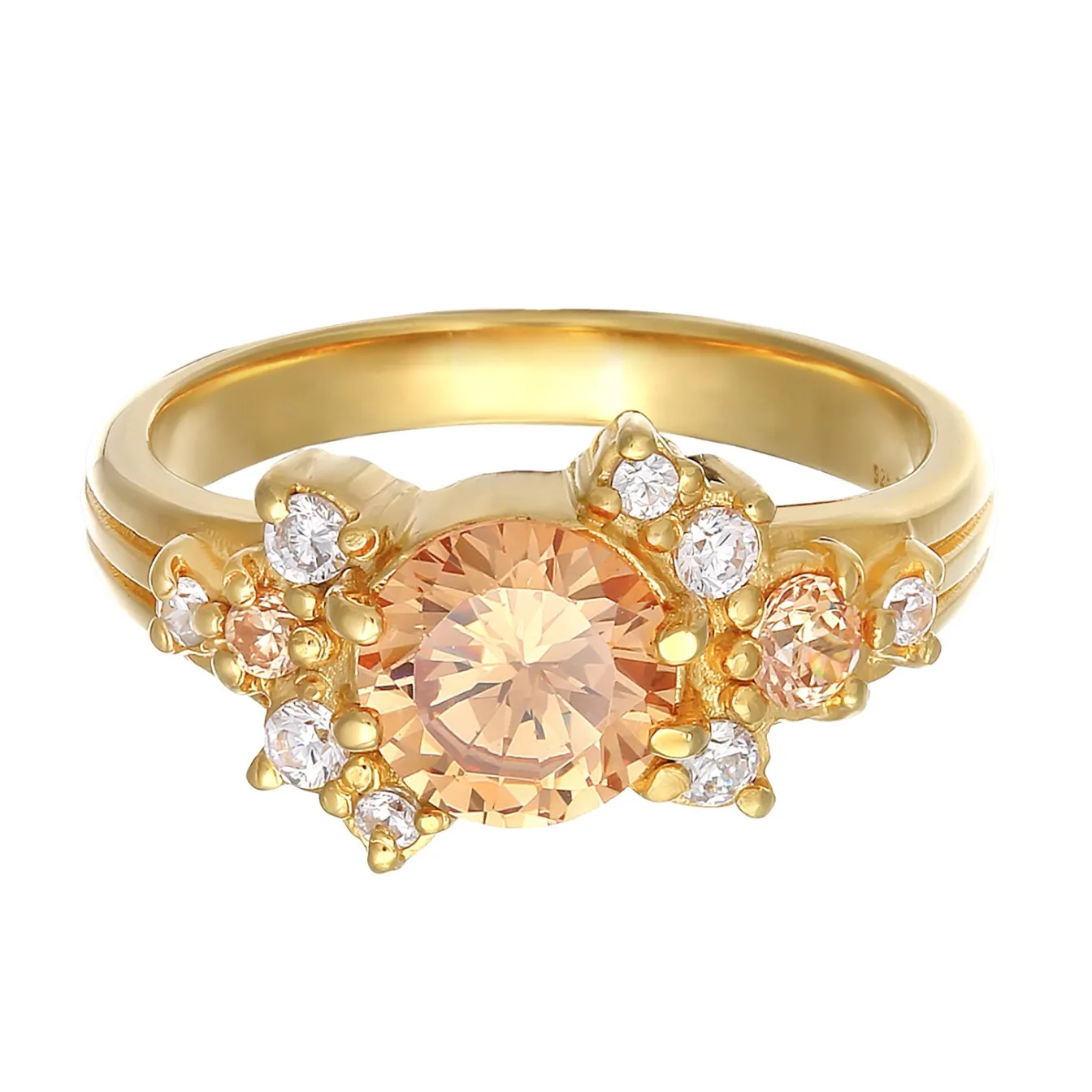Elli "Cocktailring Statement< Ringe|Vergoldet