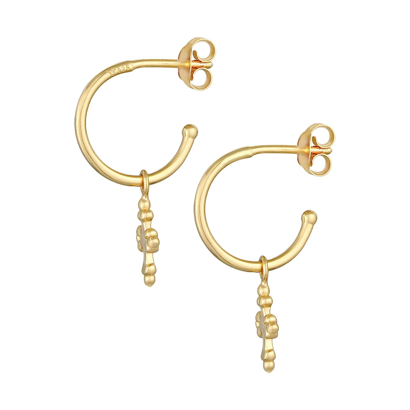 Elli "Creole< Vergoldet|Symbol-schmuck