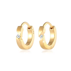 Elli "Creole | Diamant ( Weiß, 0,03 ct )< Diamanten|Ohrringe