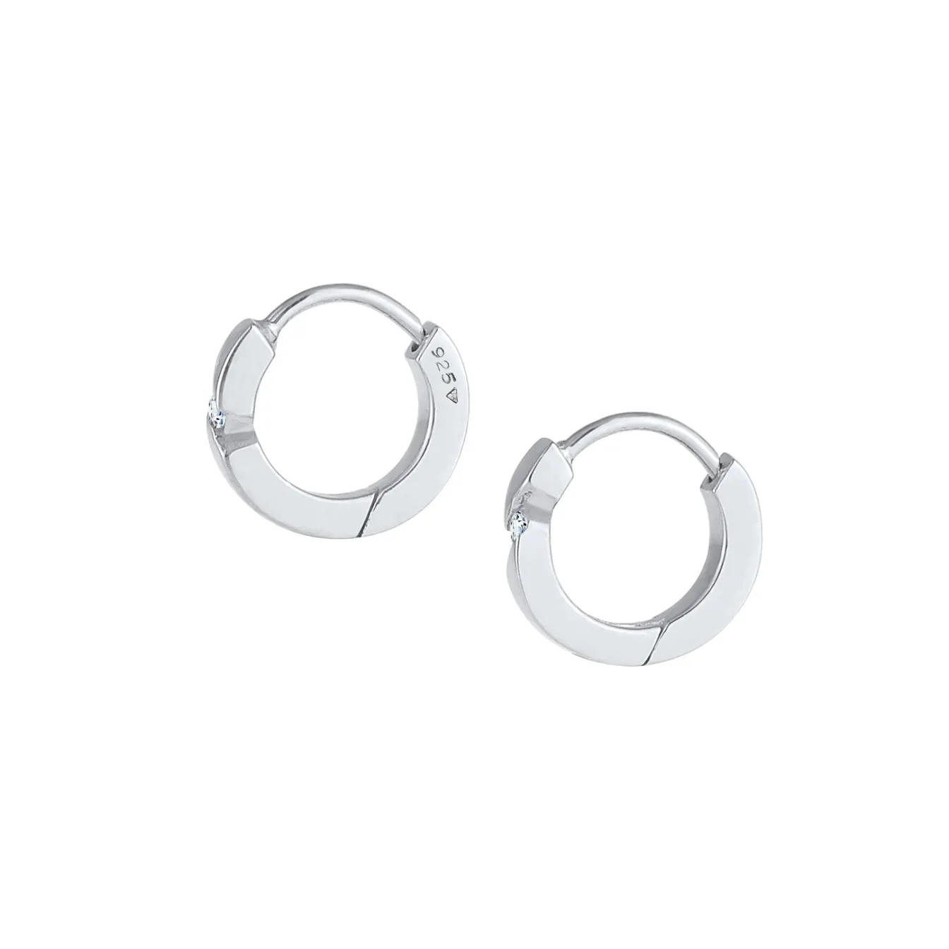 Elli "Creole | Diamant ( Weiß, 0,03 ct )< Diamanten|Ohrringe