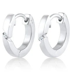 Elli "Creole | Diamant ( Weiß, 0,03 ct )< Roségold|Ohrringe