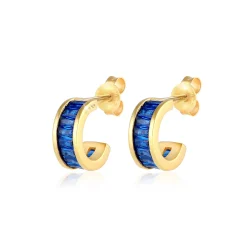 Elli "Creole | Saphir ( )< Ohrringe
