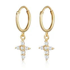 Elli "Creole | Zirkonia ( Weiß )< Symbol-schmuck|Ohrringe