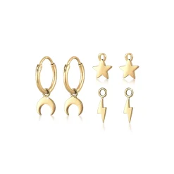 Elli "Creole Astro< Symbol-schmuck|Ohrringe