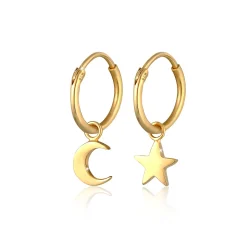 Elli "Creole Astro< Roségold|Symbol-schmuck