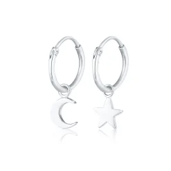 Elli "Creole Astro< Roségold|Symbol-schmuck
