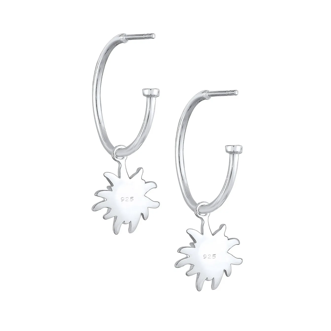 Elli "Creole Edelweiss< Ohrringe|Vergoldet