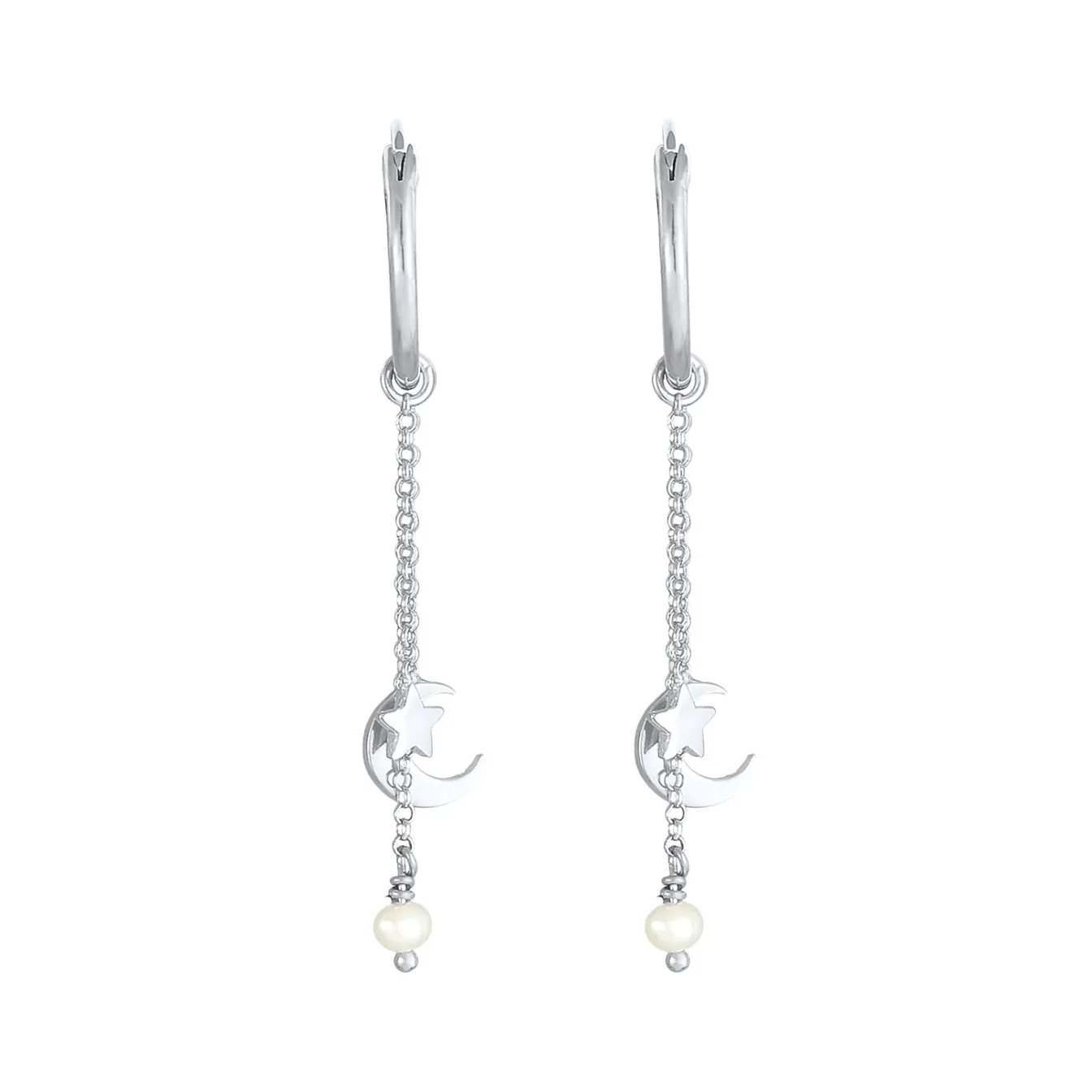 Elli "Creole Halbmond | Süßwasserperle< Symbol-schmuck|Perlen