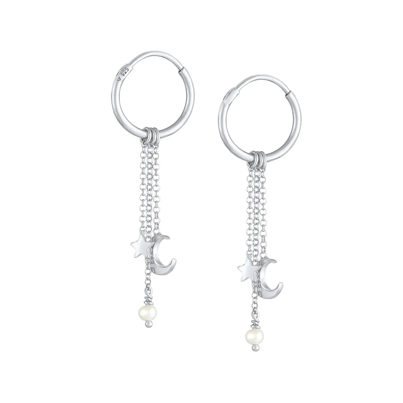 Elli "Creole Halbmond | Süßwasserperle< Symbol-schmuck|Perlen