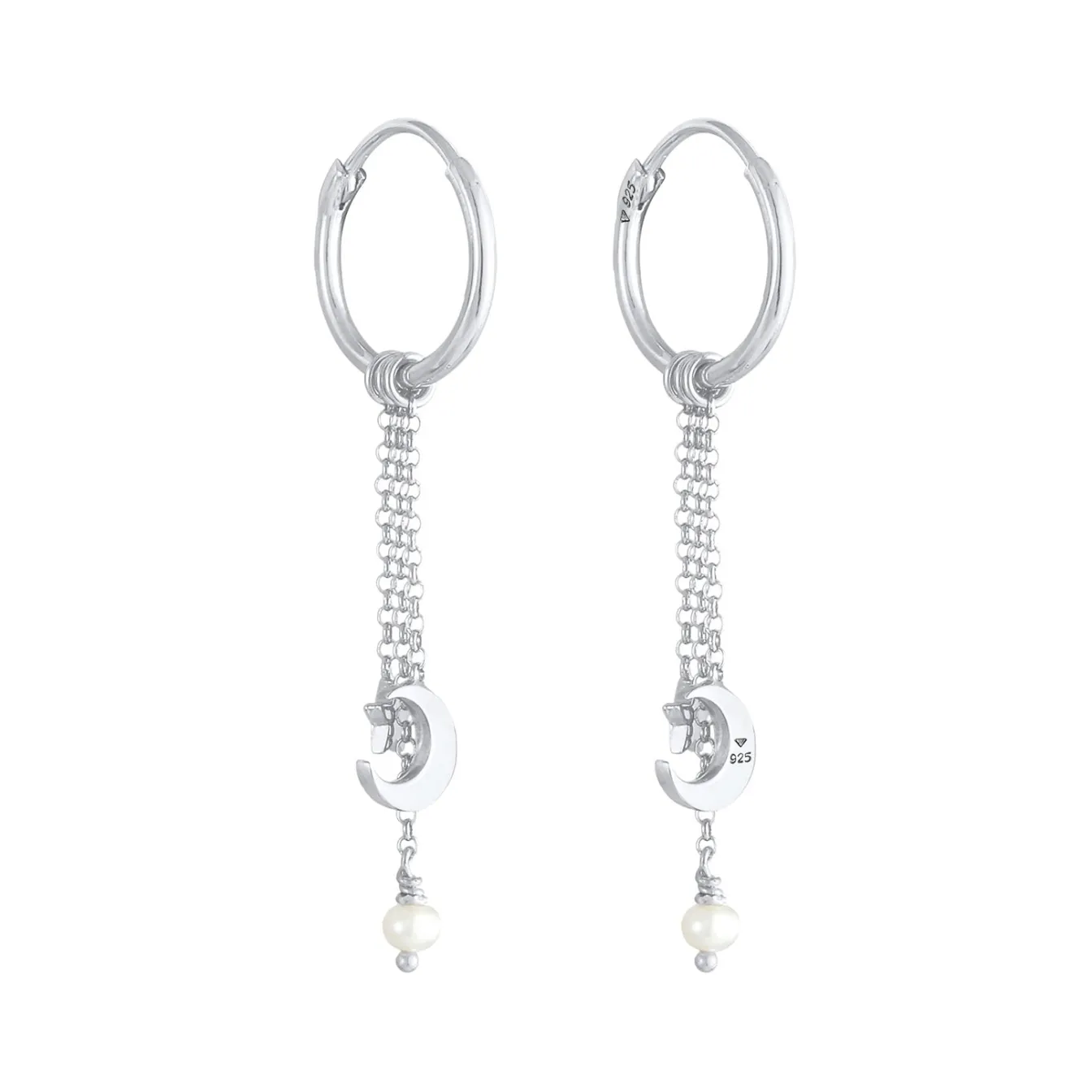 Elli "Creole Halbmond | Süßwasserperle< Symbol-schmuck|Perlen