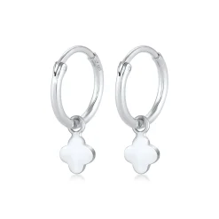 Elli "Creole Kleeblatt< Symbol-schmuck|Ohrringe