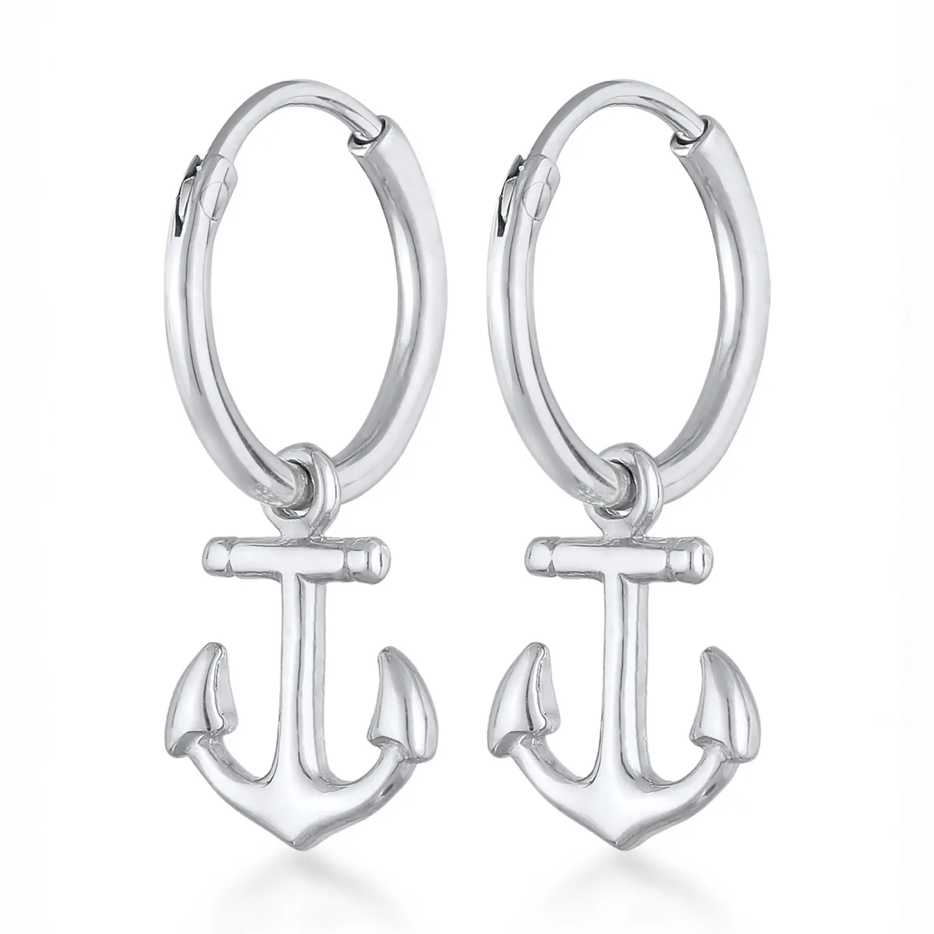 Elli "Creolen Anker Anhänger< Symbol-schmuck|Ohrringe