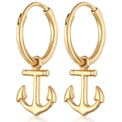 Elli "Creolen Anker Anhänger< Symbol-schmuck|Ohrringe