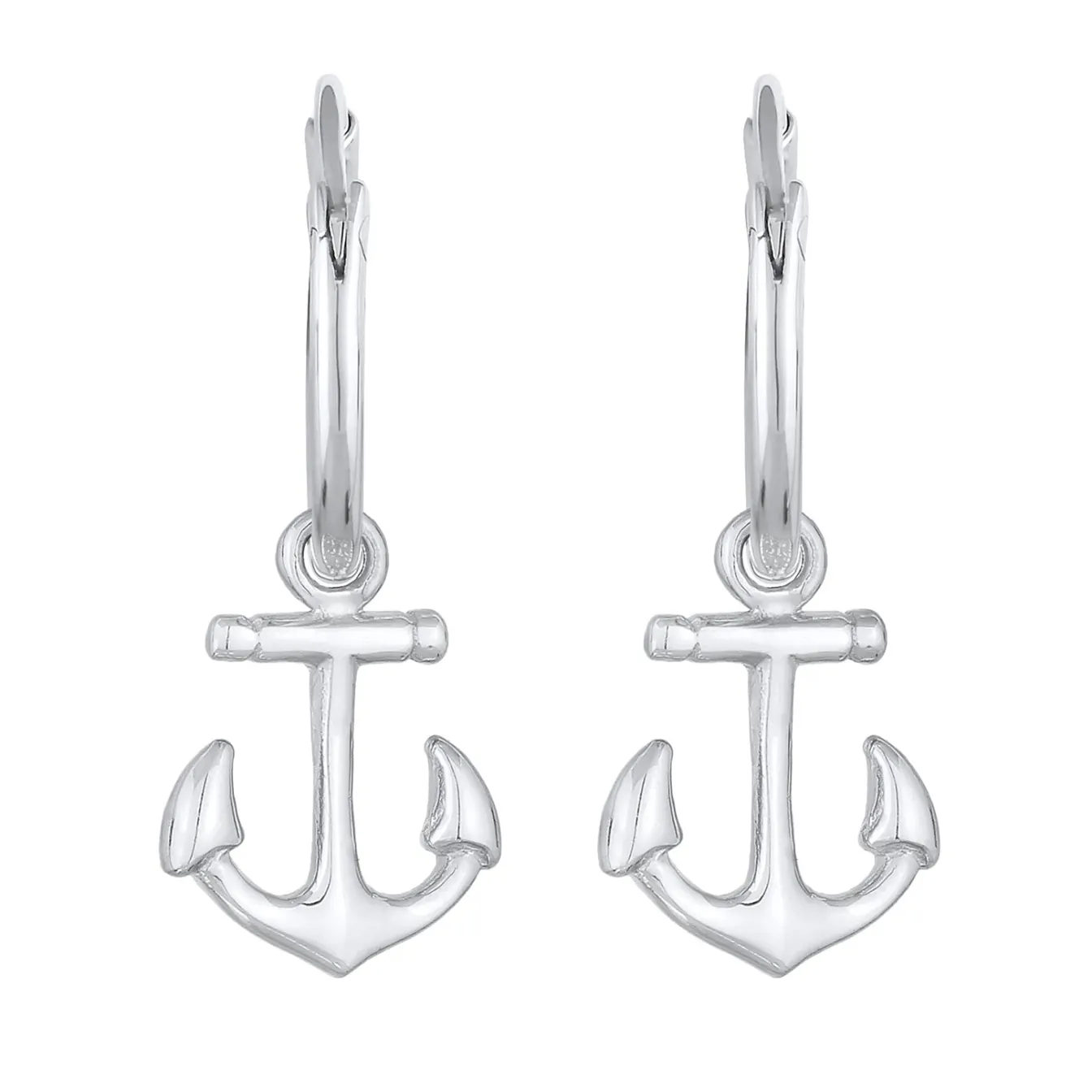 Elli "Creolen Anker Anhänger< Symbol-schmuck|Ohrringe