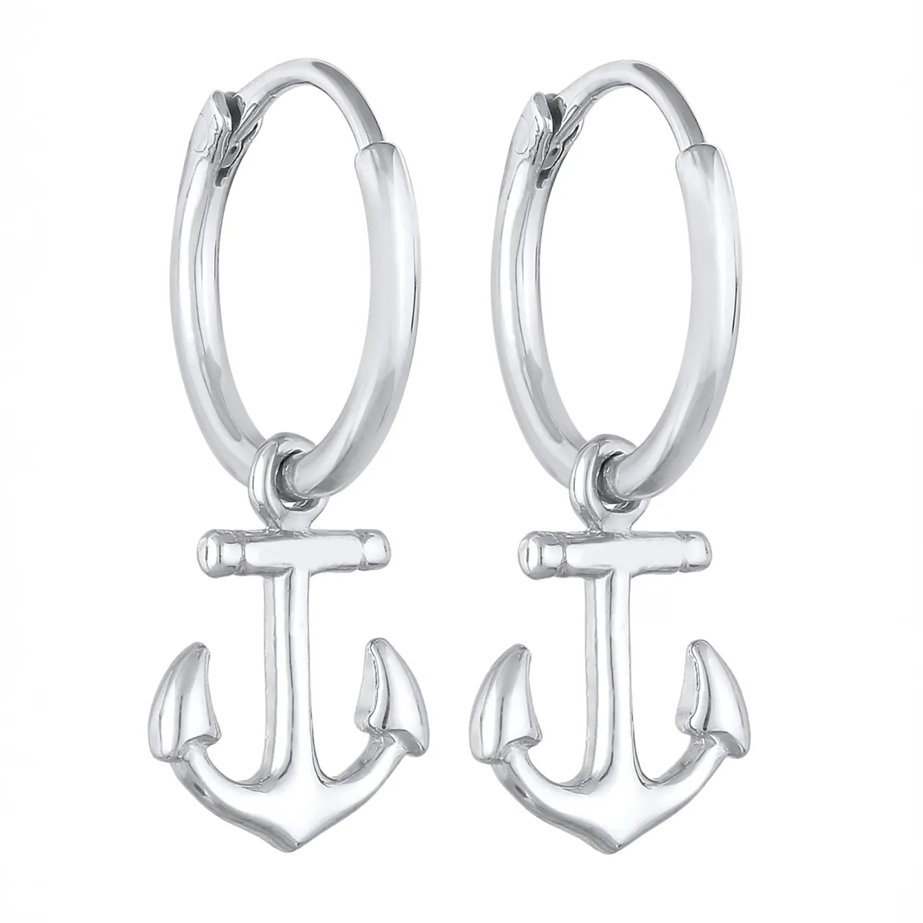 Elli "Creolen Anker Anhänger< Symbol-schmuck|Ohrringe