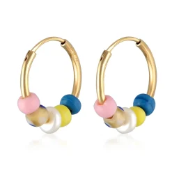 Elli "Creolen Beads | Süßwasserzuchtperle< Perlen|Ohrringe