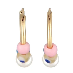 Elli "Creolen Beads | Süßwasserzuchtperle< Perlen|Ohrringe