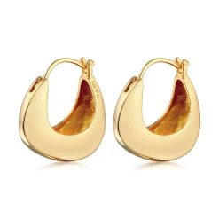 Elli "Creolen Chunky< Ohrringe|Silber