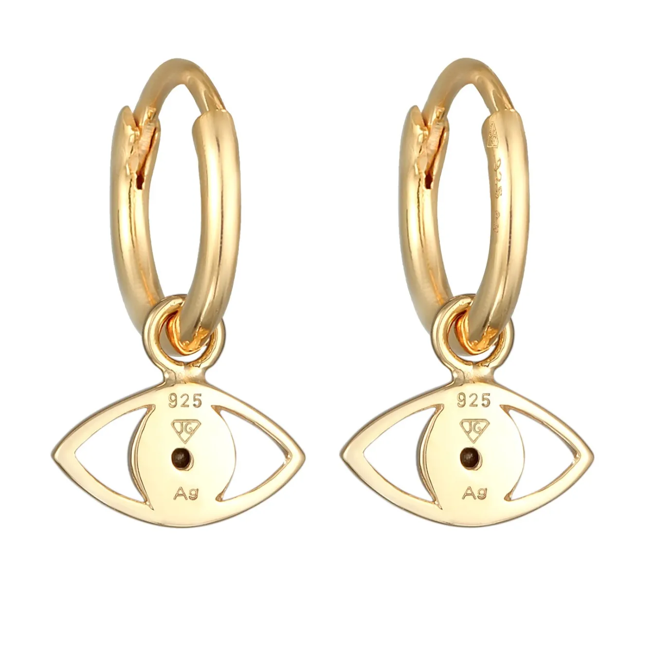 Elli "Creolen Evil Eye Anhänger | Kristall (Weiß)< Symbol-schmuck|Letzte Chance
