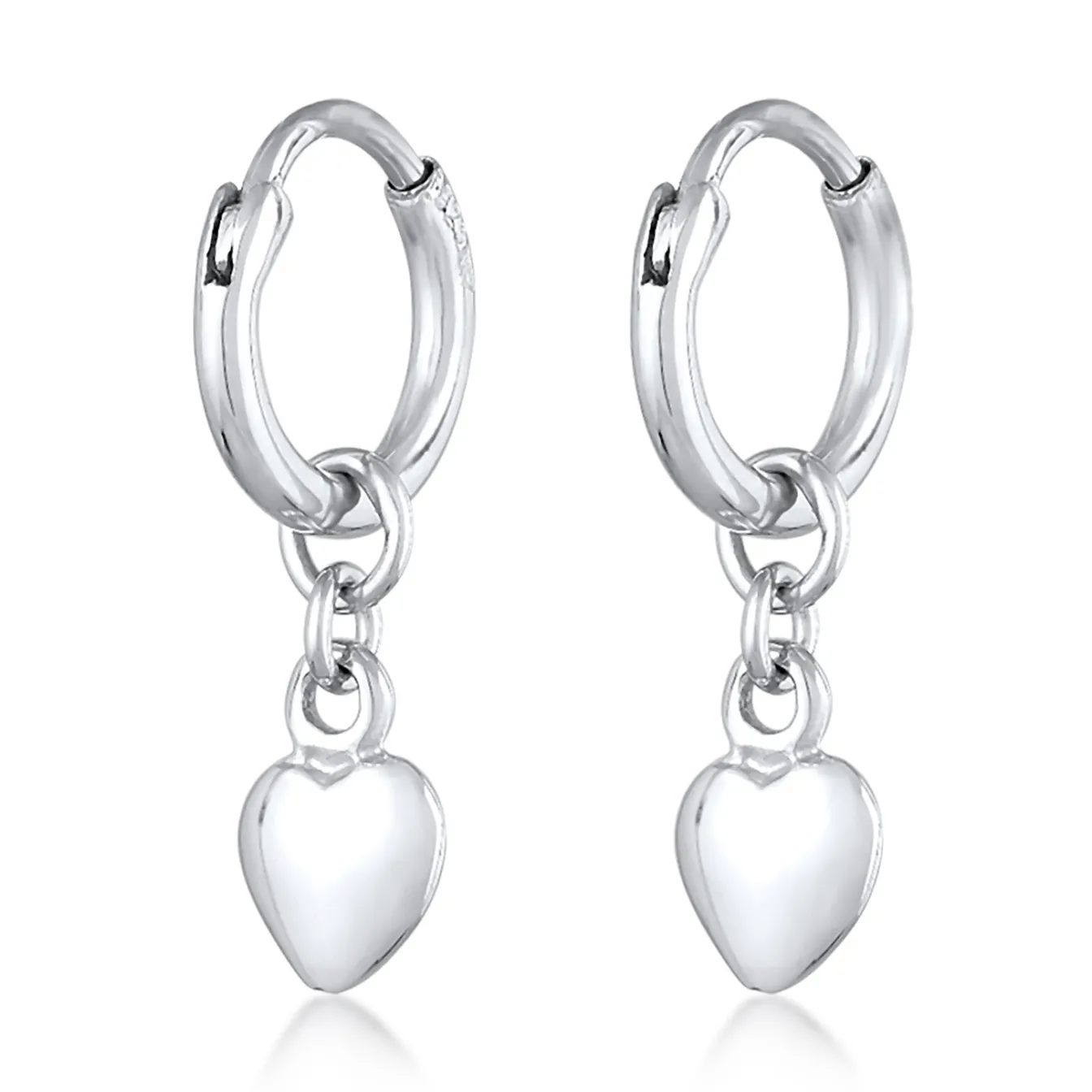 Elli "Creolen Herz< Symbol-schmuck|Herz-schmuck