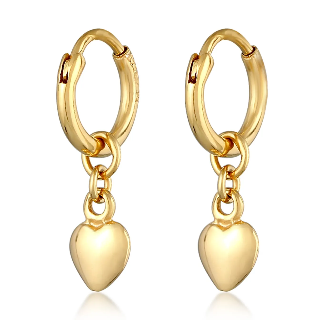 Elli "Creolen Herz< Symbol-schmuck|Herz-schmuck