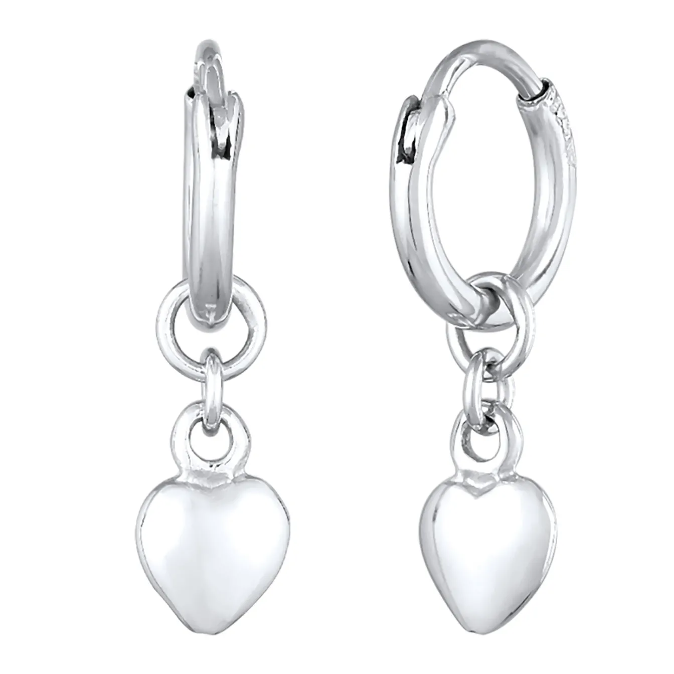 Elli "Creolen Herz< Symbol-schmuck|Herz-schmuck