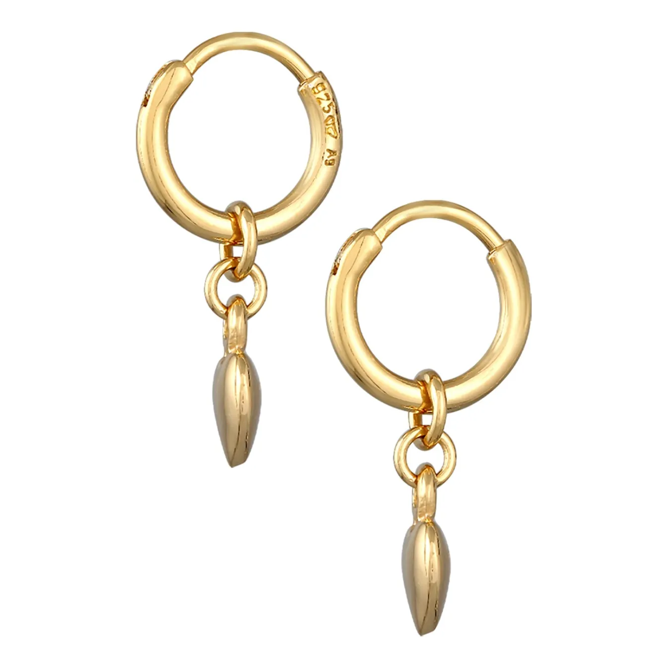 Elli "Creolen Herz< Symbol-schmuck|Herz-schmuck