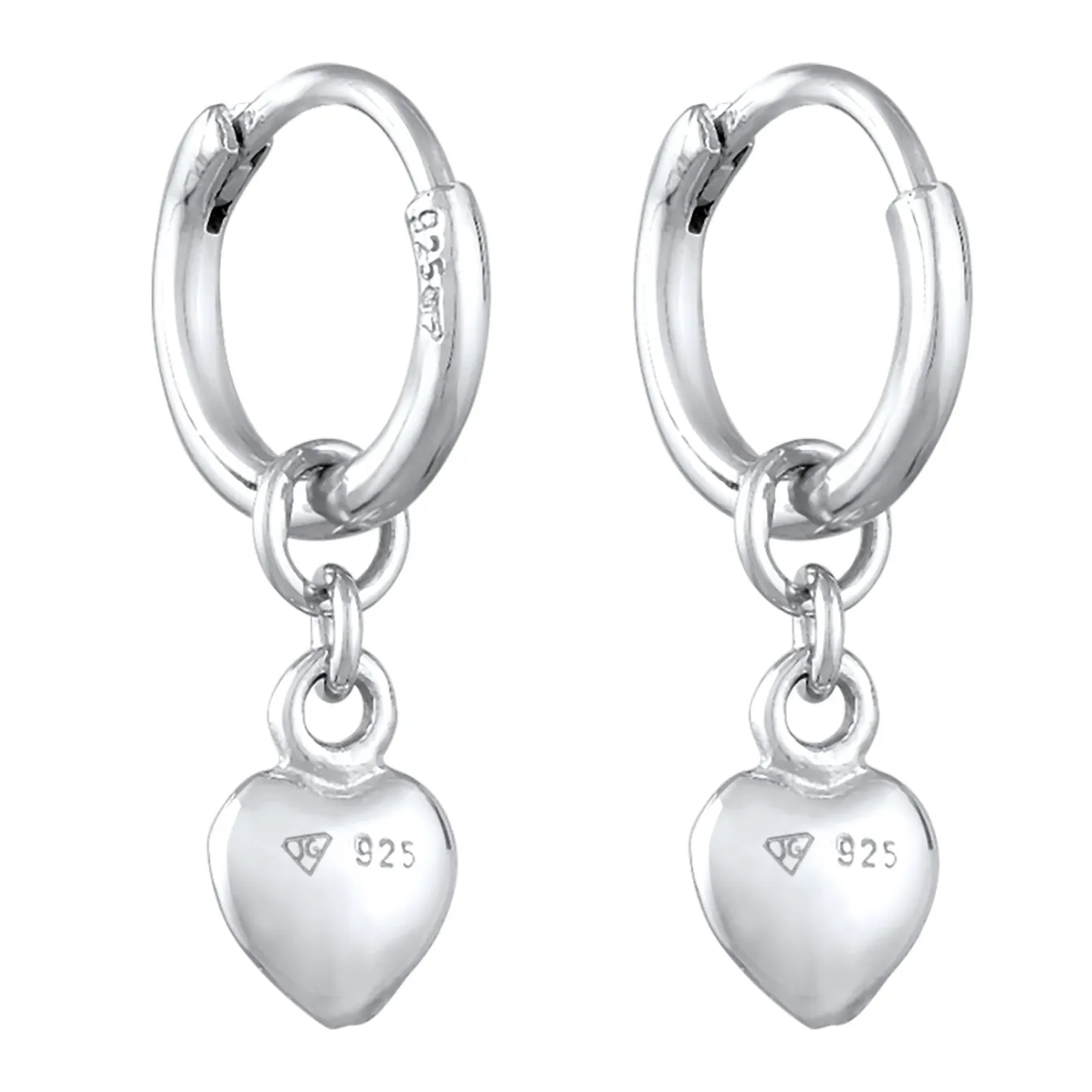 Elli "Creolen Herz< Symbol-schmuck|Herz-schmuck