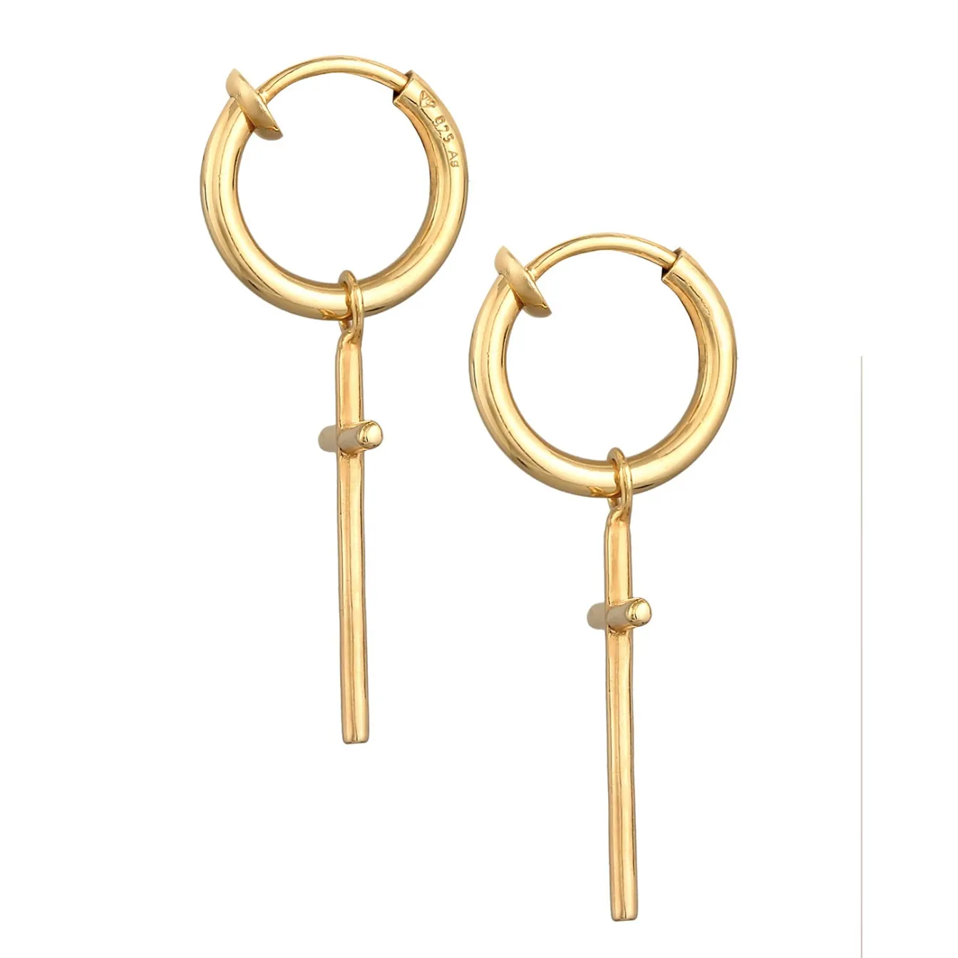 Elli "Creolen Ohrclips< Symbol-schmuck|Ohrringe