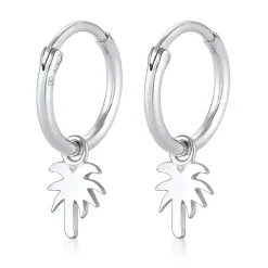 Elli "Creolen Palme Anhänger< Symbol-schmuck|Ohrringe